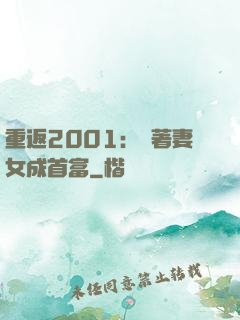 重返2001：帶著妻女成首富