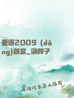 重返2009當(dāng)首富