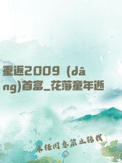 重返2009當(dāng)首富