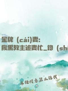 金牌財(cái)妻：腹黑教主追妻忙