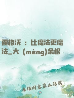 霍格沃茲：比魔法更魔法
