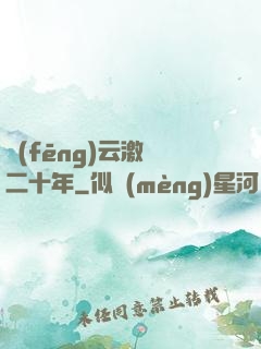 風(fēng)云激蕩二十年