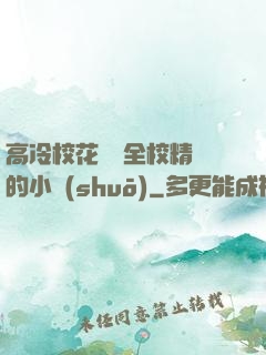高冷?；S為全校精靈的小說(shuō)