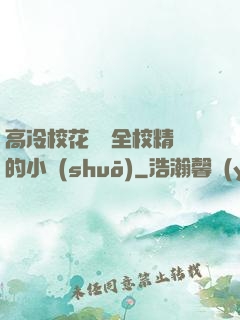 高冷?；S為全校精靈的小說(shuō)