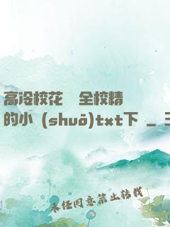 高冷?；S為全校精靈的小說(shuō)txt下載