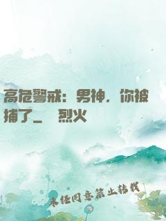 高危警戒：男神，你被捕了